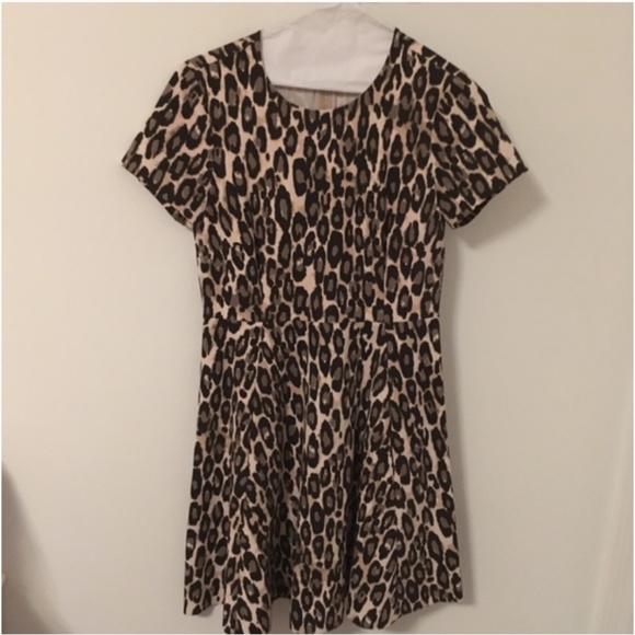 Kate Spade Autumn Leopard Flared Dress 4 nwot - Picture 9 of 14